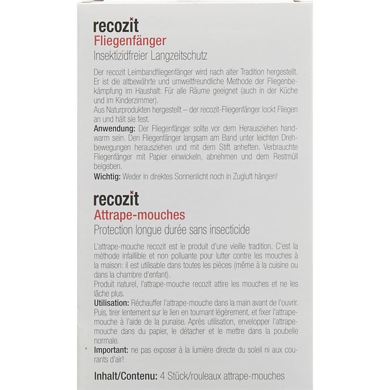 RECOZIT Fliegen Fänger 4 Stk