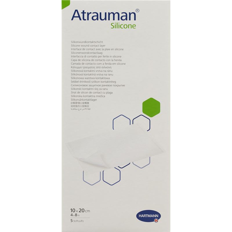 ATRAUMAN Silicone 10x20cm steril 5 Stk