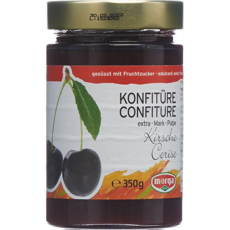 MORGA Konfitüre Kirschen schwarz Fruchtz 350 g