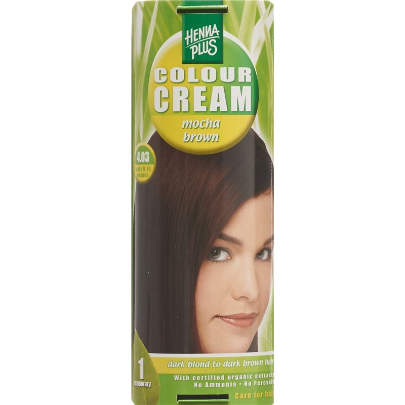 HENNA PLUS Colour Cream 4.03 mocca braun 60 ml
