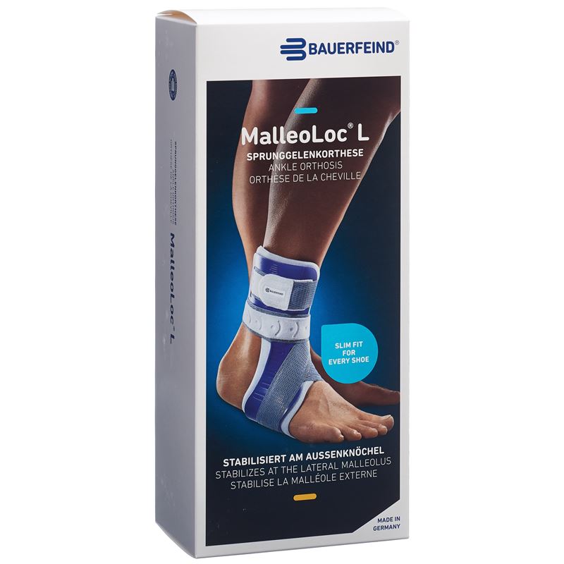 MALLEOLOC L Stabilorthese Universal rechts titan