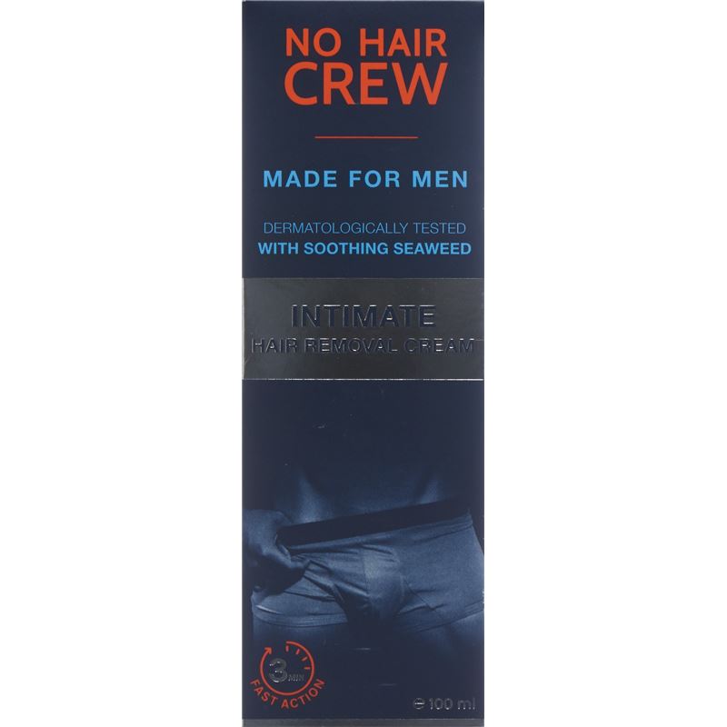 NO HAIR CREW Enthaarungscreme Intim Männer 100 ml
