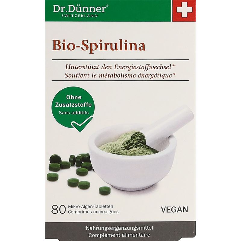 DÜNNER Bio Spirulina aktives Leben Tabl 80 Stk