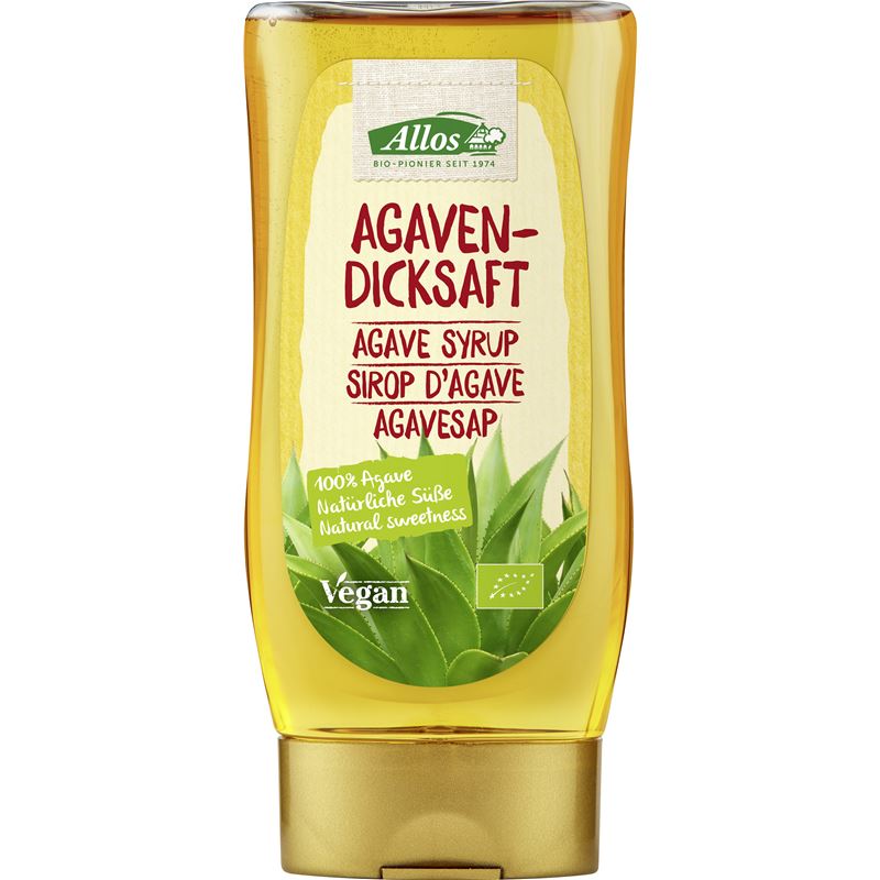 ALLOS Agavendicksaft in der Spenderflasche 250 ml