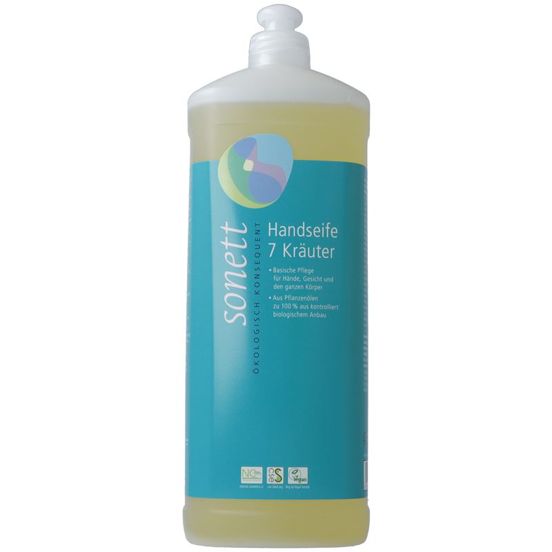 SONETT Handseife 7 Kräuter Nachfüllflasche 1 lt