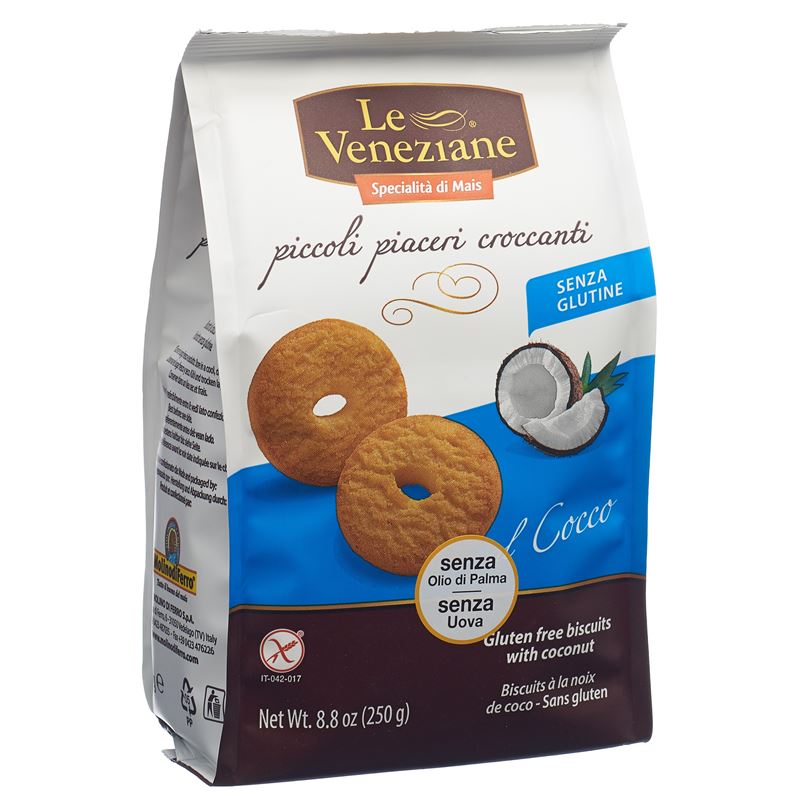 LE VENEZIANE Biscuits Kokosnuss glutenfrei 250 g