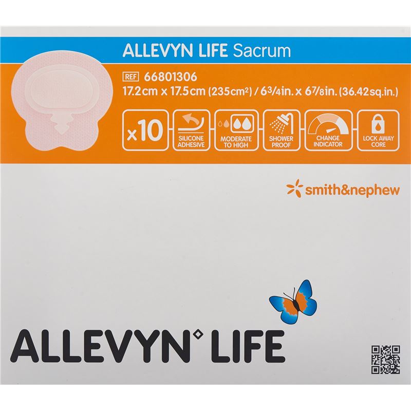 ALLEVYN LIFE SACRUM Sil-Schaumv 17.2x17.5cm 10 Stk