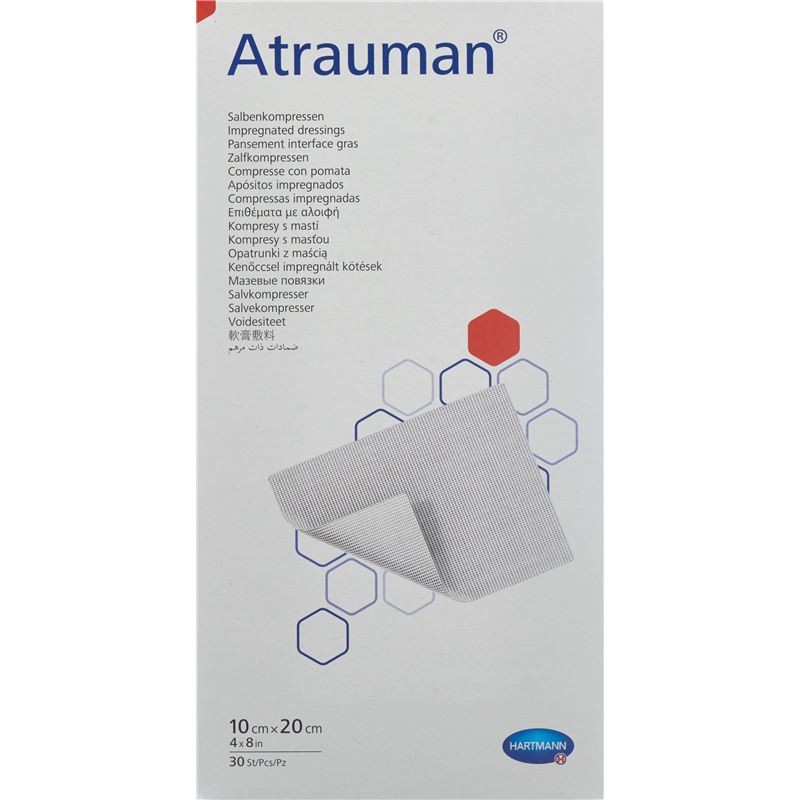 ATRAUMAN Salbenkompressen 10x20cm steril 30 Stk