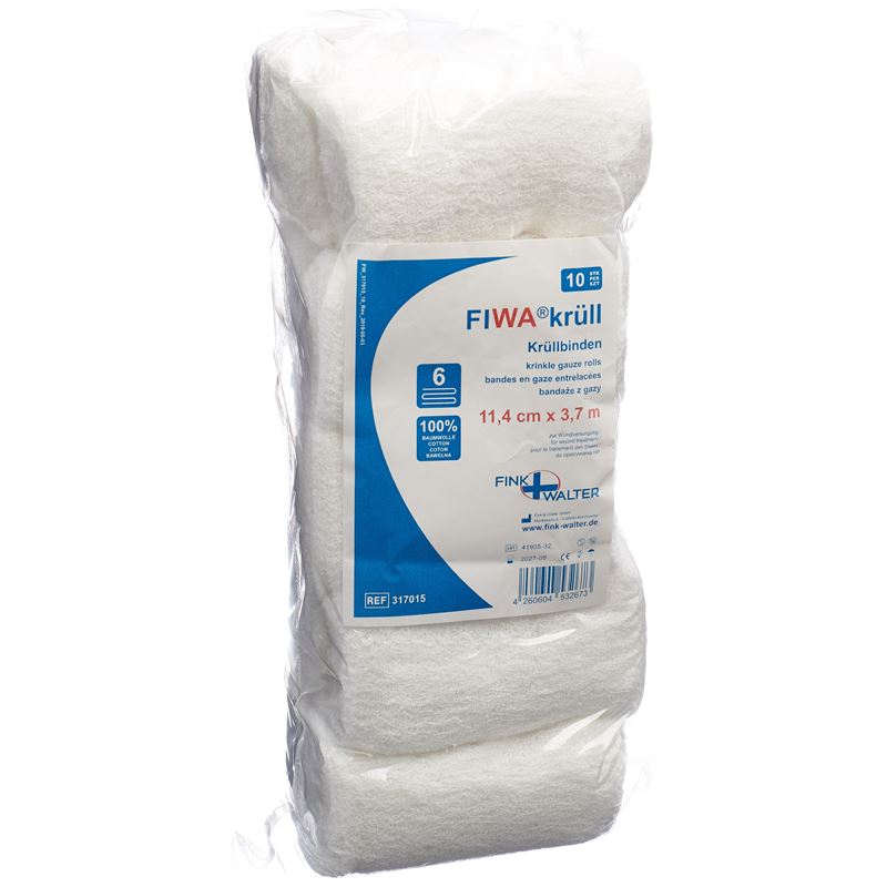 SMEDICO Krüllbinde 11.4cmx3.7m unsteril 10 Stk