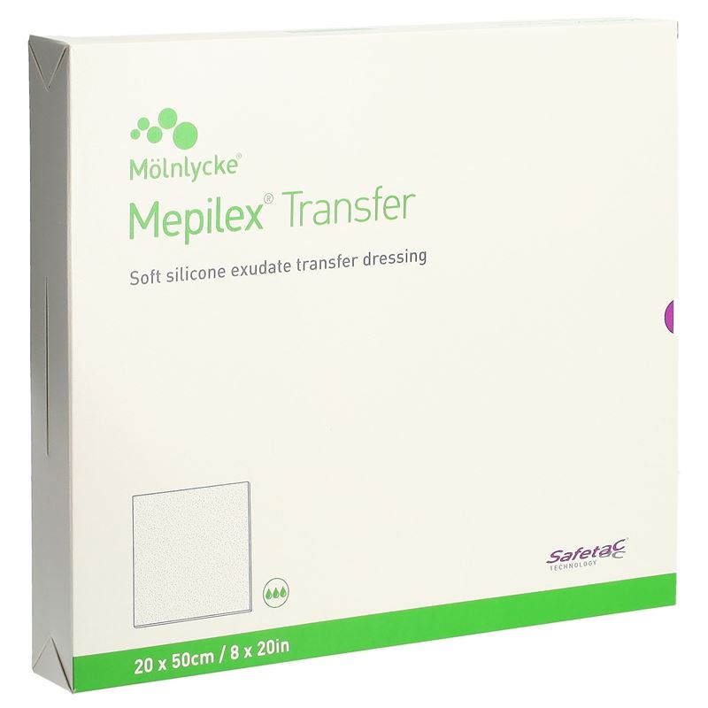 MEPILEX Transfer Safetac Wundauf 20x50cm Sil 4 Stk