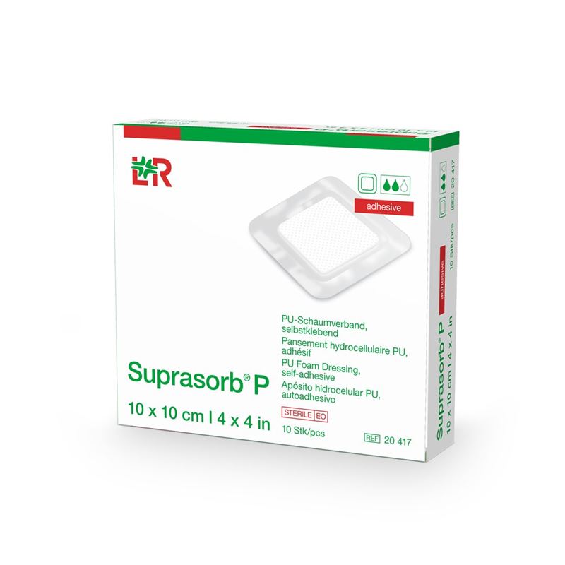 SUPRASORB P Schaumverband 10x10cm selbstk 10 Stk