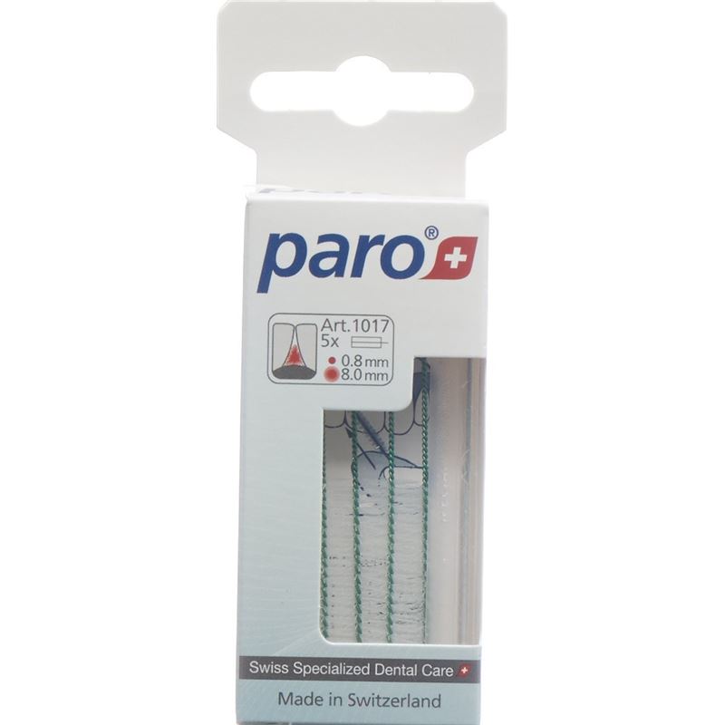 PARO ISOLA LONG 8mm medium grün zyl 5 Stk