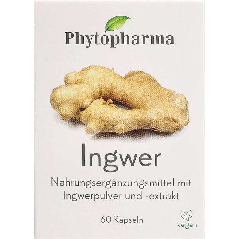 PHYTOPHARMA Ingwer Kaps 365 mg 60 Stk