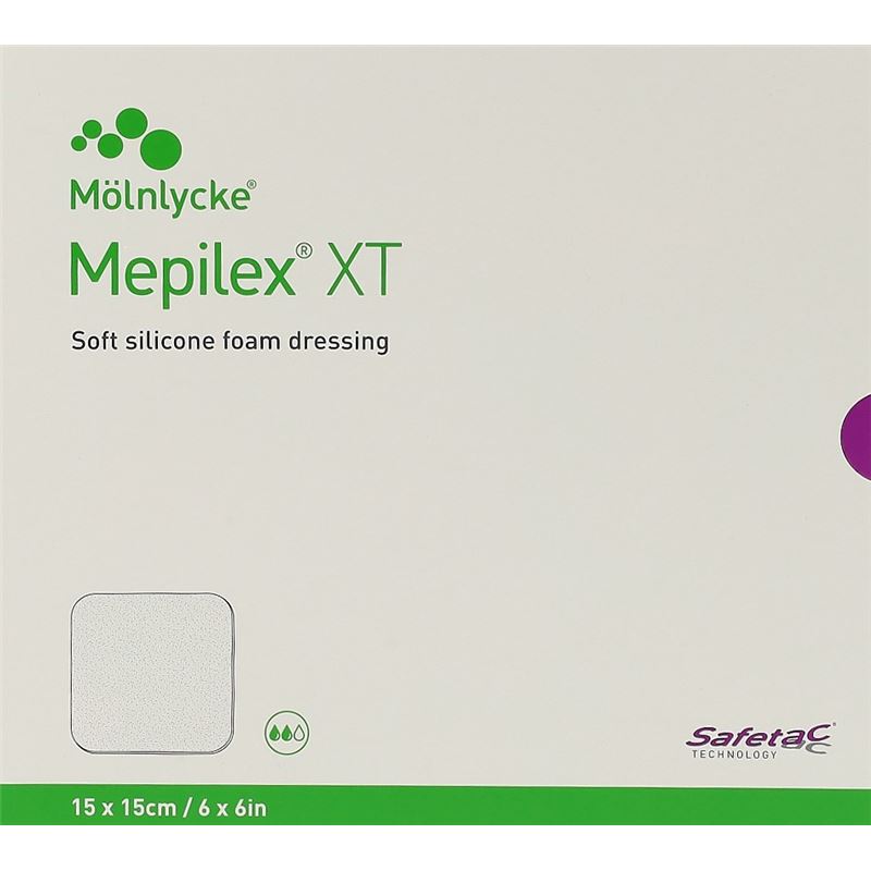 MEPILEX Safetac XT 15x15cm steril 5 Stk