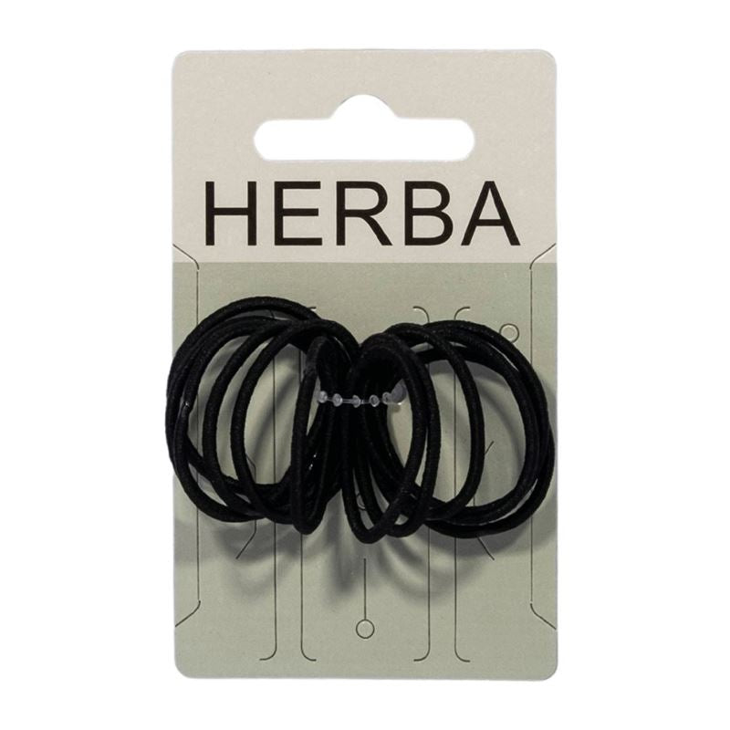 HERBA Haarbinder 3cm schwarz 12 Stk