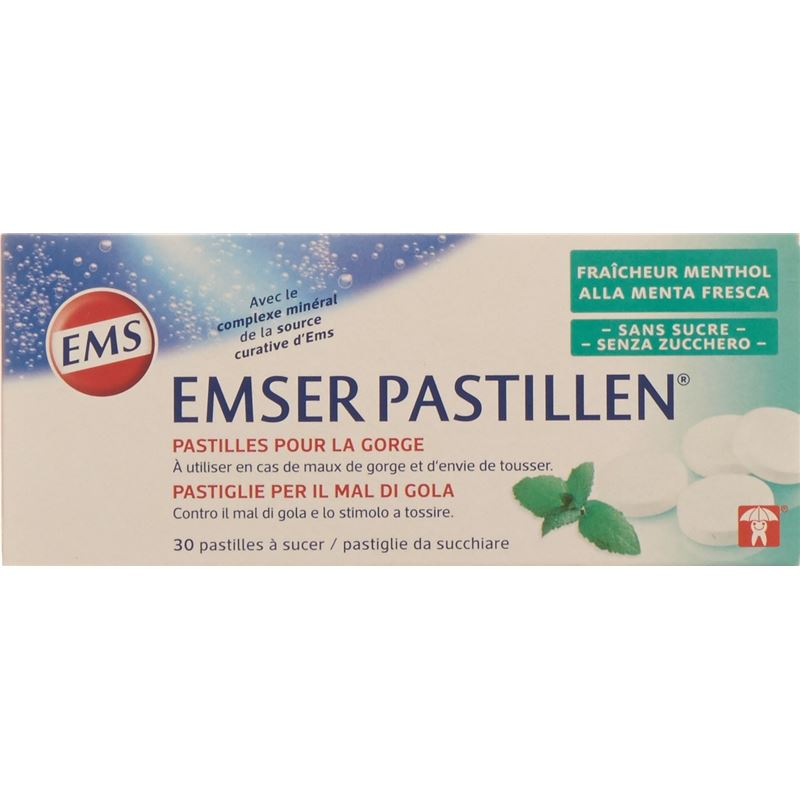 EMSER Pastillen zuckerfrei Mentholfrische 30 Stk