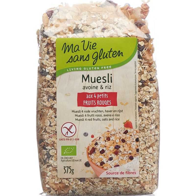 MA VIE S GLUT Müesli 4 rote Früchte 375 g