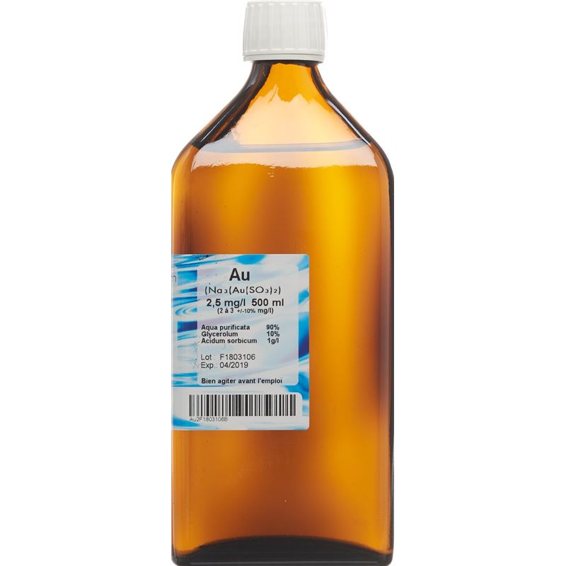 OLIGOPHARM Gold Lös 2.5 mg/l 500 ml