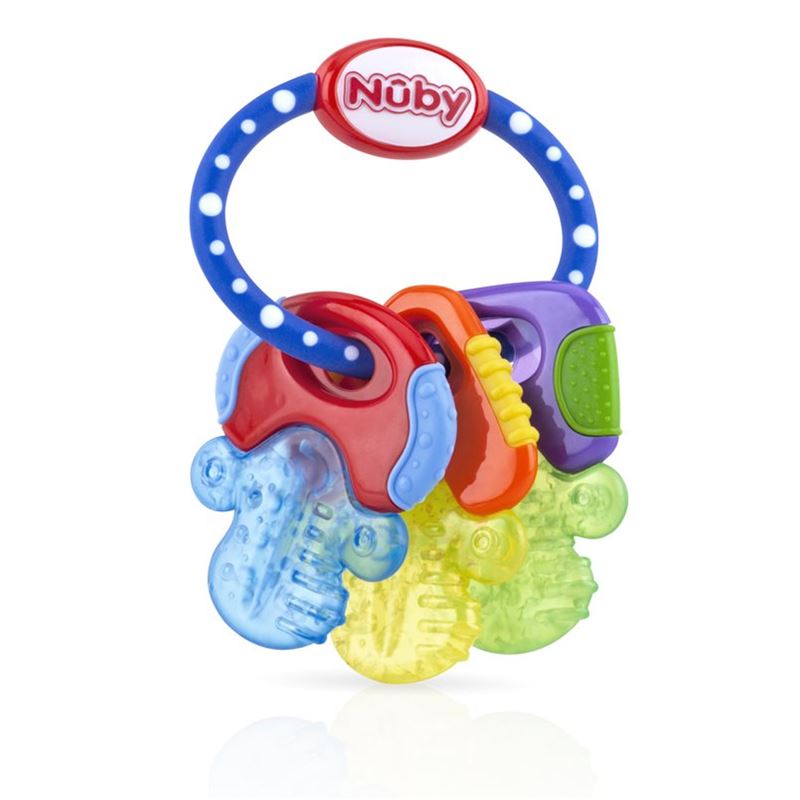 NUBY Beissring Schlüssel mit Eisgel