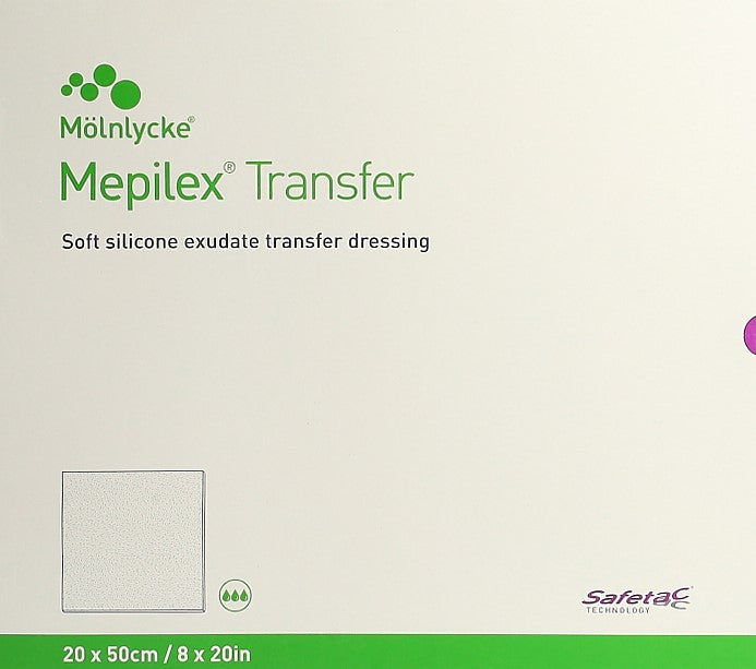 MEPILEX Transfer Safetac Wundauf 20x50cm Sil 4 Stk