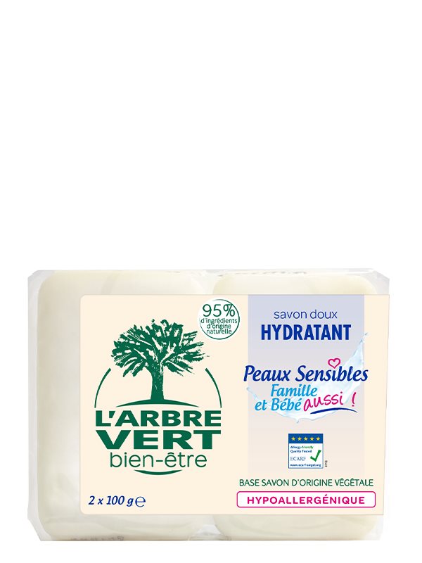 L'ARBRE VERT Öko Seife Empfindli Haut Fr 2 x 100 g