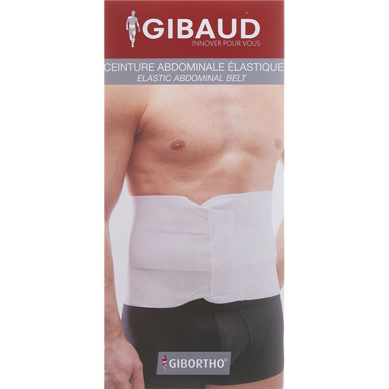 GIBAUD Bauchgurt elastisch Gr4 106-120cm weiss