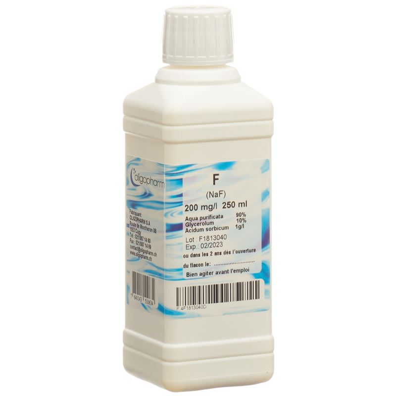 OLIGOPHARM Fluor Lös 200 mg/l 250 ml