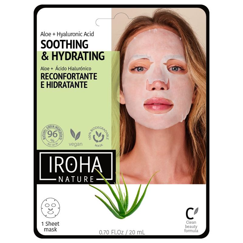 IROHA Maske Aloe/Gr Tea/Ginseng