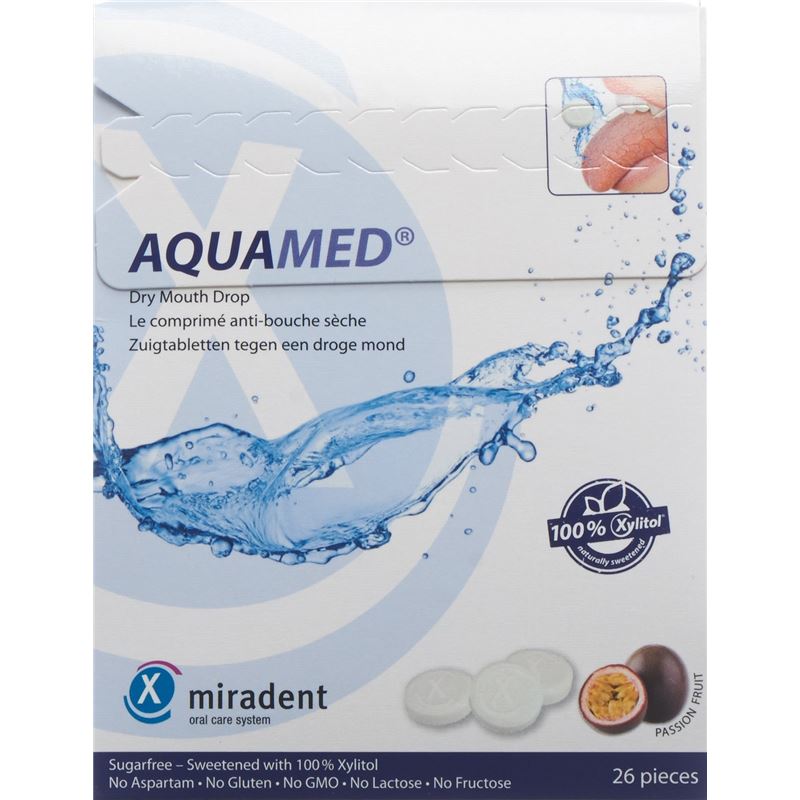 MIRADENT AQUAMED Mundtrockenheits Lutschtabl 60 g