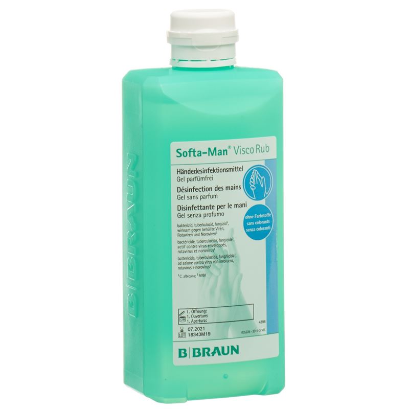 SOFTA-MAN VISCORUB Händedesinf Fl 500 ml