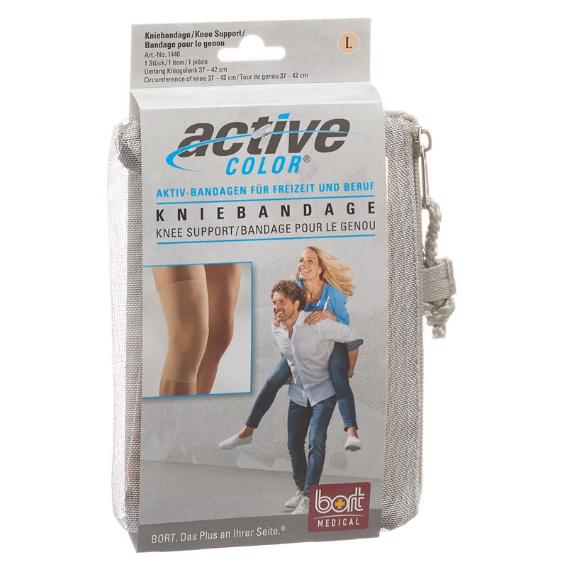 BORT ActiveColor Kniebandage S -32cm beige