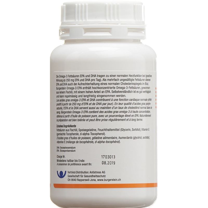 BURGERSTEIN Omega 3-EPA Kaps 100 Stk