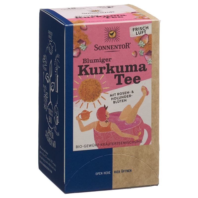 SONNENTOR blumiger Kurkuma Tee Btl 18 Stk