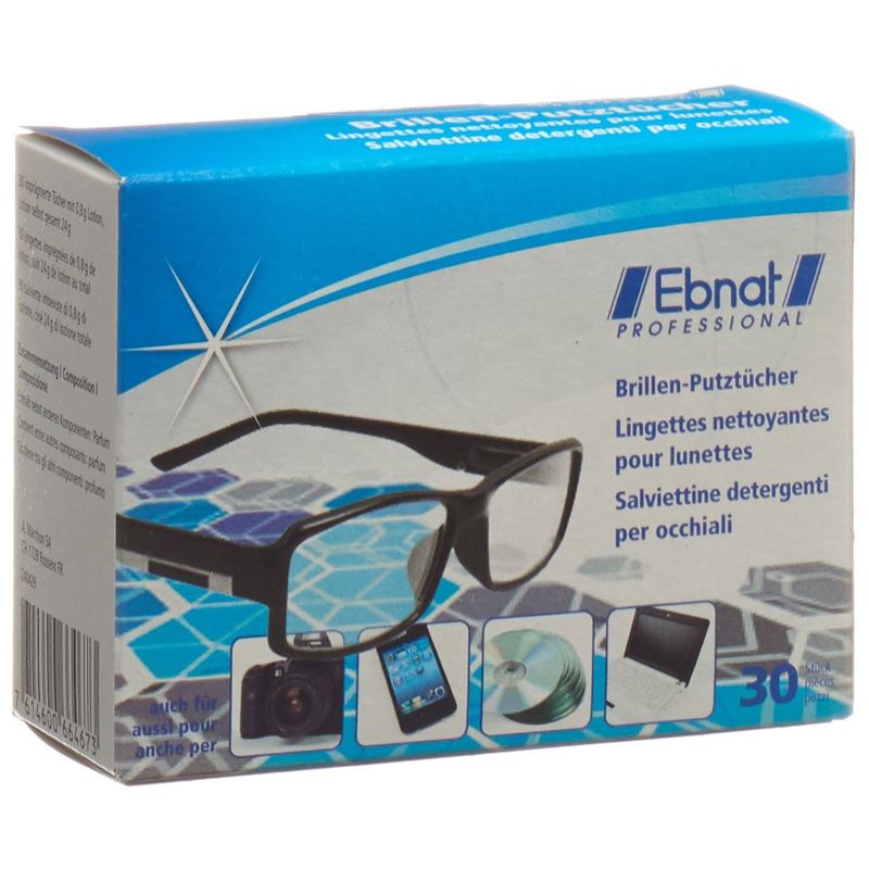 EBNAT Brillen-Putztücher 30 Stk