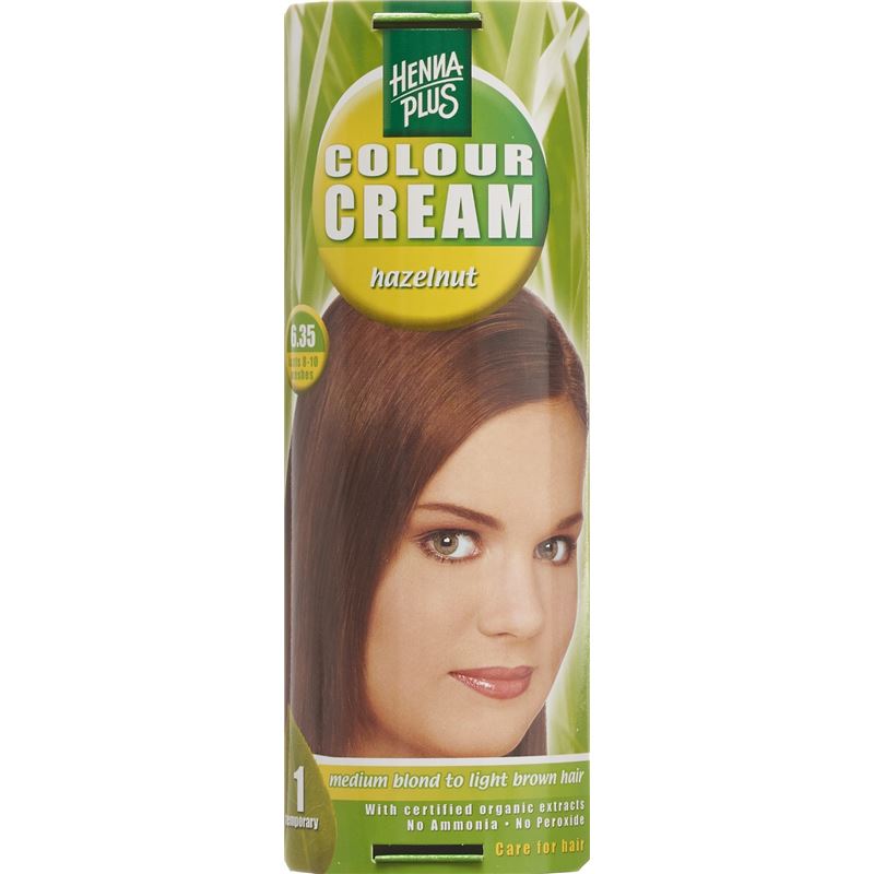 HENNA PLUS Colour Cream 6.35 haselnuss 60 ml