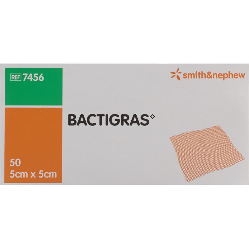 BACTIGRAS Gazeverband 5cmx5cm 50 Btl