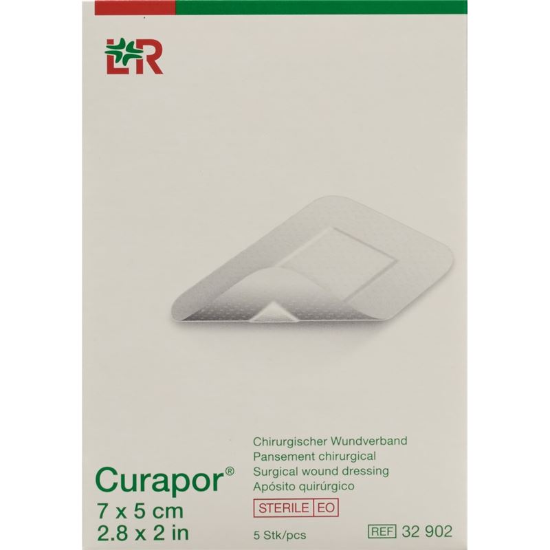 CURAPOR Chirurgisch Wundverband 7x5cm st 5 Stk