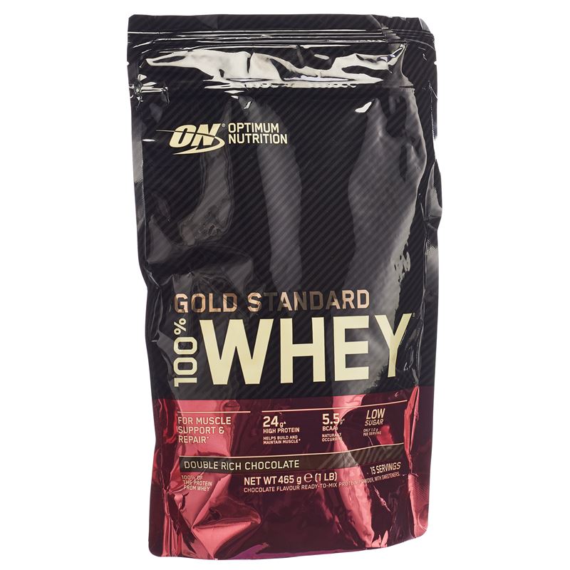 OPTIMUM 100% Whey Gold Std Choco Dbl Ri Btl 450 g