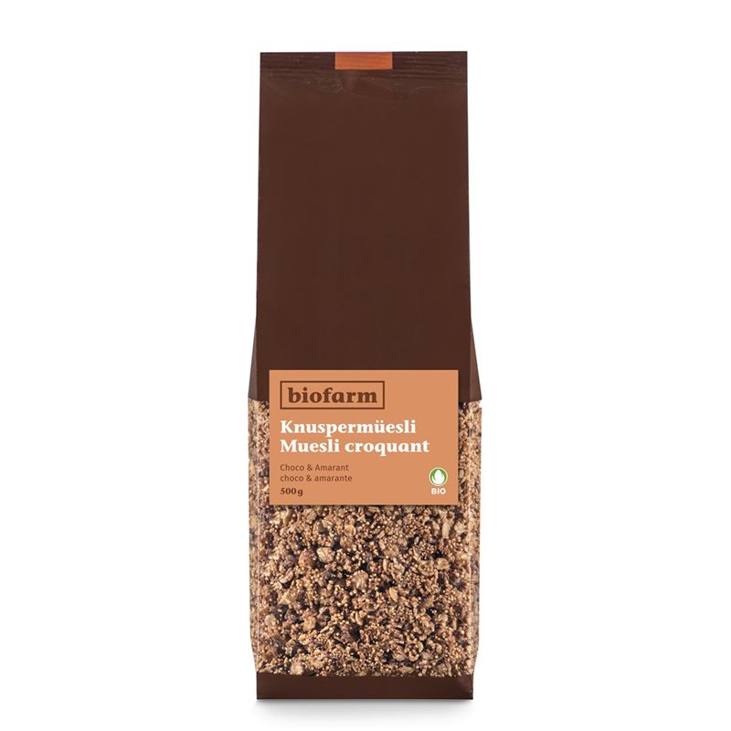 BIOFARM Knusper Müesli Amaranth Choco Knos 500 g