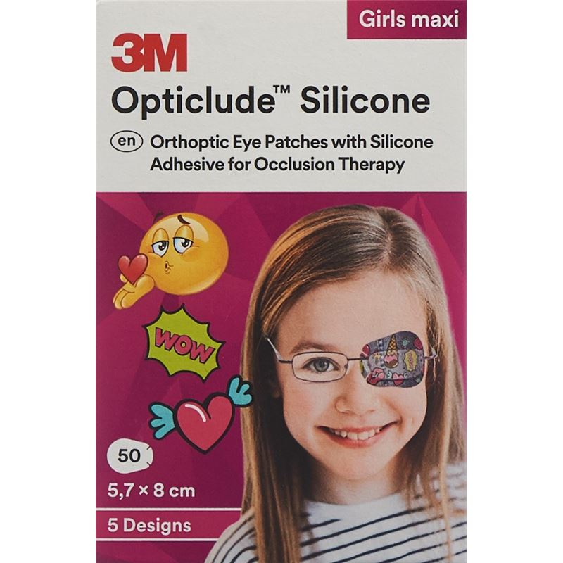 3M OPTICLUDE Sil Augenv 5.7x8cm Maxi Gi (n) 50 Stk