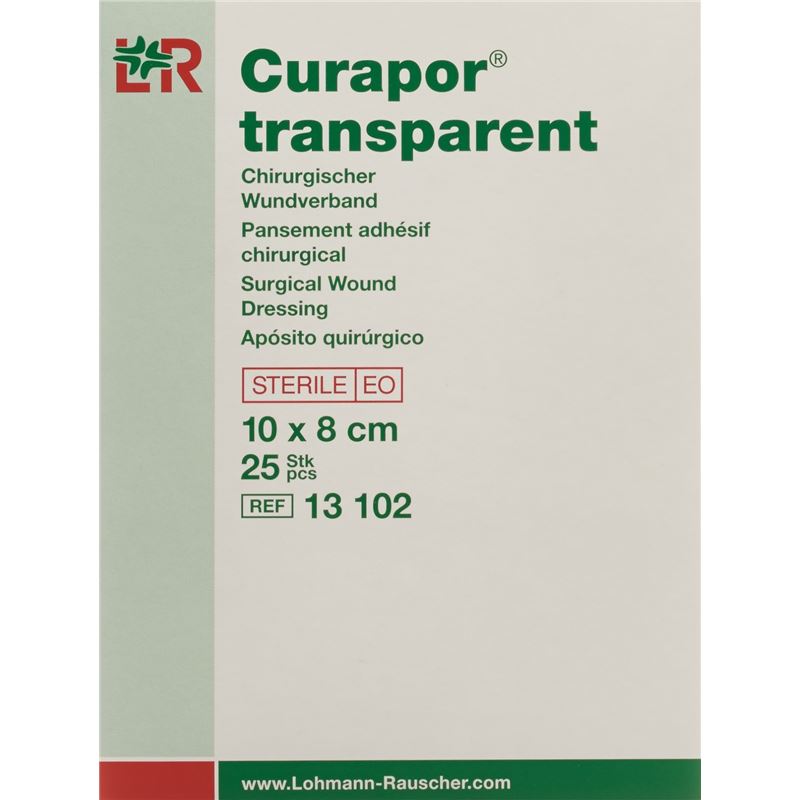 CURAPOR Wundverband 8x10cm transparent 25 Btl