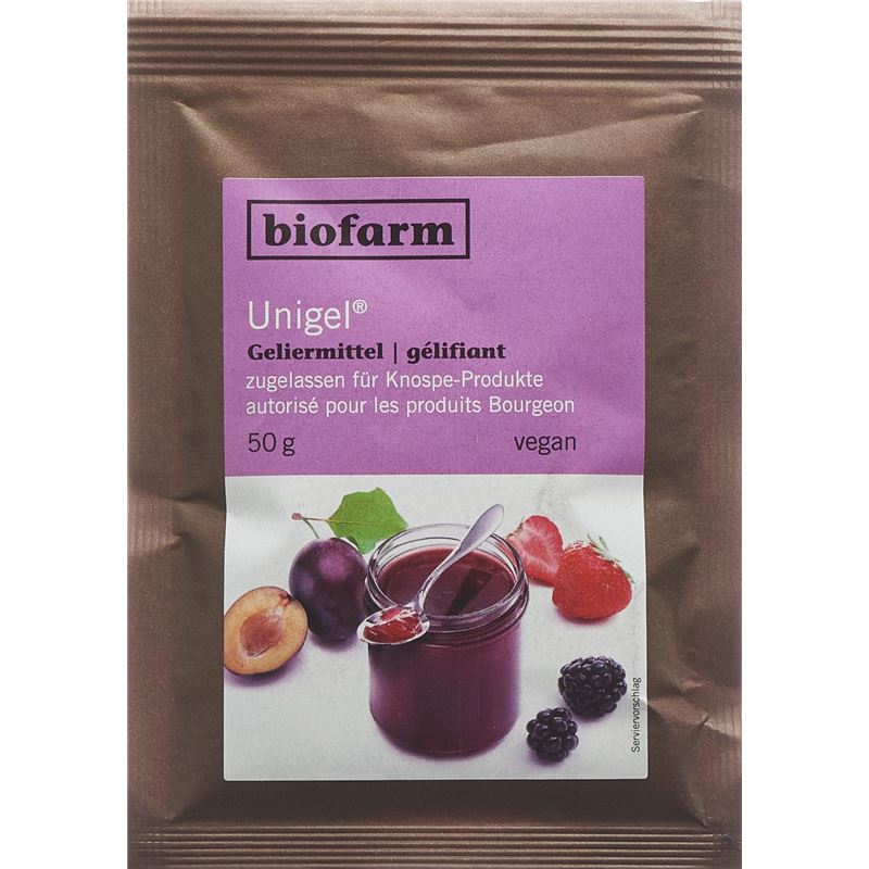 UNIGEL zugelassen für Knospe-Produkte 50 g