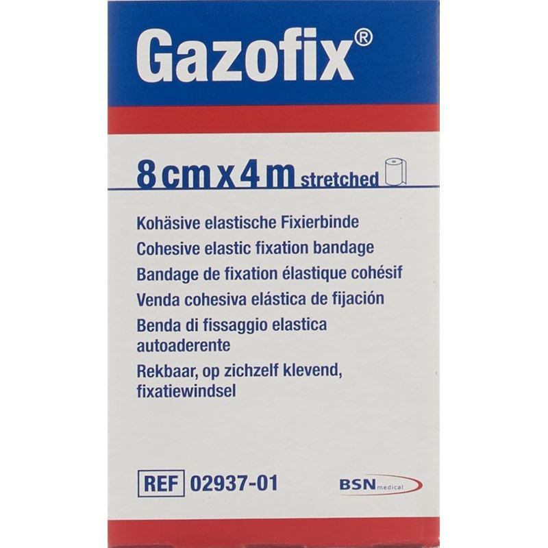 GAZOFIX kohä Fixierbinde 8cmx4m hautf latexfrei