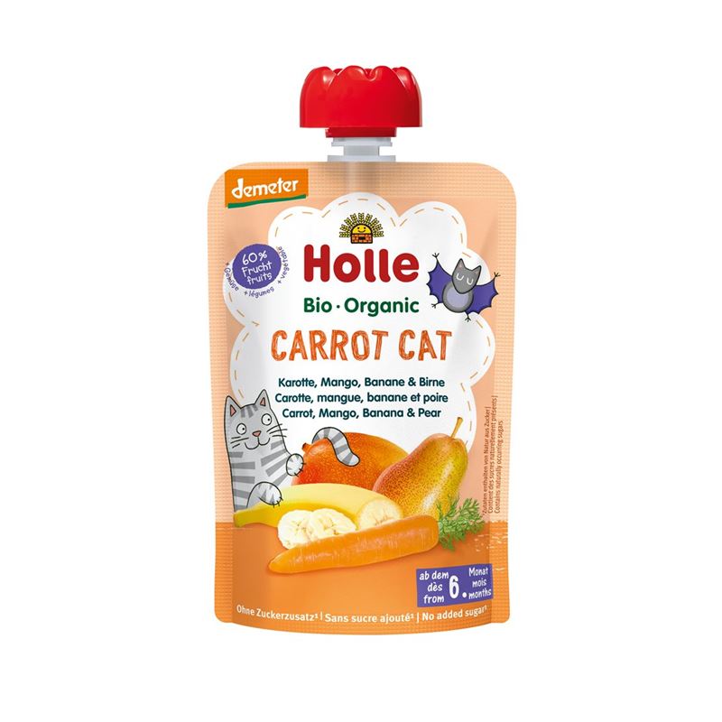 HOLLE Carrot Cat Pouchy Karo Mango Ban Birne 100 g
