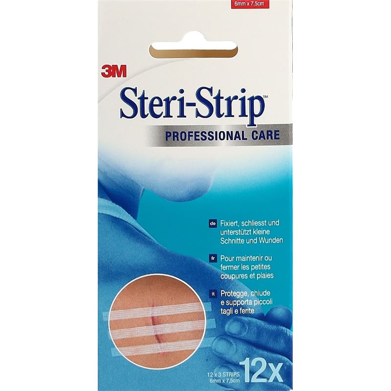 3M STERI STRIP 6x75mm weiss verstärkt 12 x 3 Stk