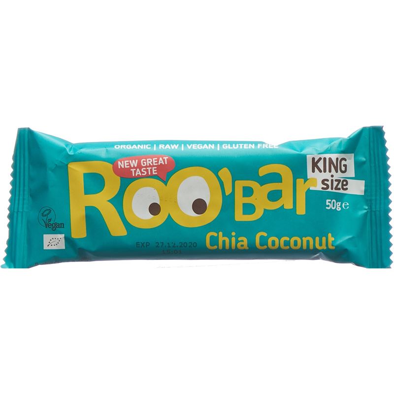 ROOBAR Rohkostriegel Chia-Kokosnuss 50 g