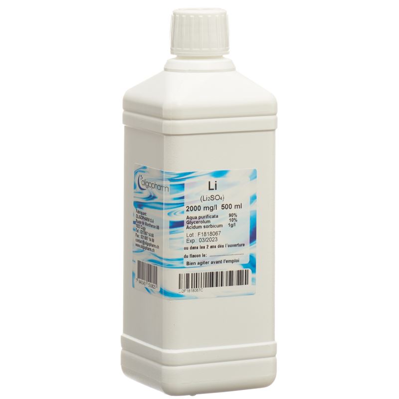 OLIGOPHARM Lithium Lös 2000 mg/l 500 ml