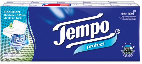 TEMPO Taschentücher Protect 10 x 9 Stk