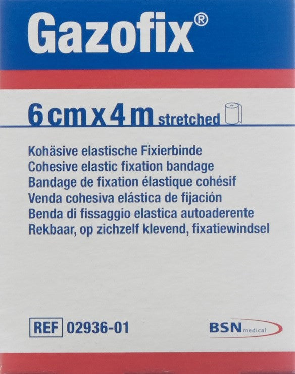 GAZOFIX kohä Fixierbinde 6cmx4m hautf latexfrei