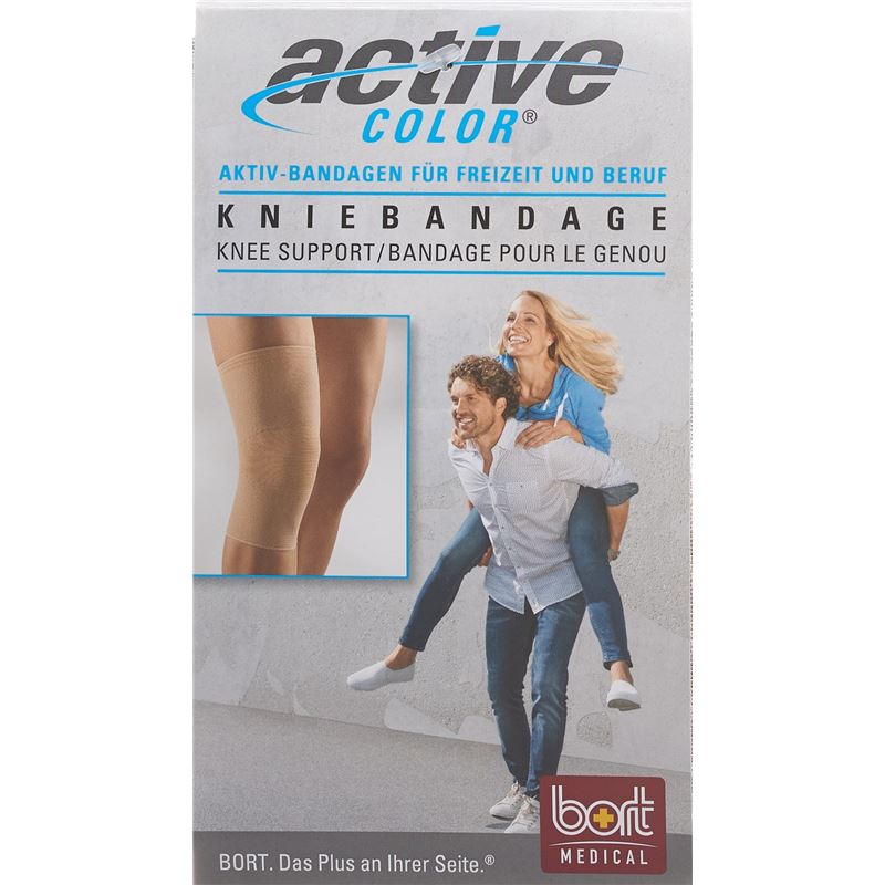 BORT ActiveColor Kniebandage S -32cm beige
